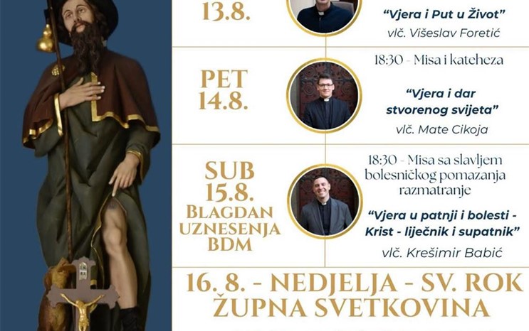 Proslava župne svetkovine sv. Roka u Luki